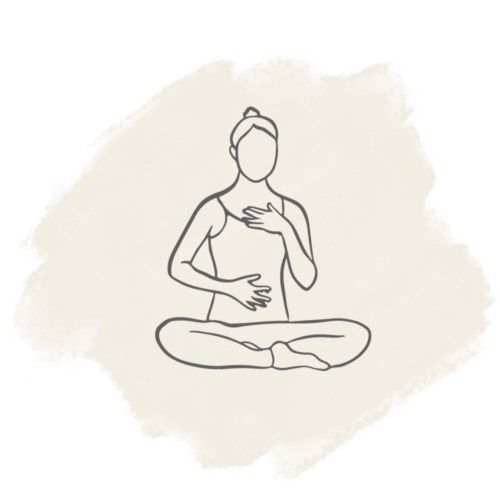 Atemarbeit skizziert als Icon