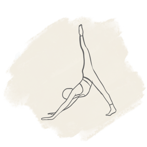 Yoga skizziert als Icon